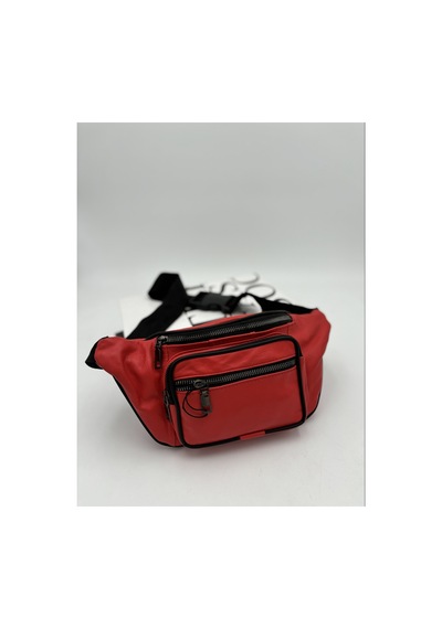 Nahitatyana Unisex Kırmızı Çok Cepli Hakiki Deri Freebag Bel Çantası Kırmızı - 631207384 Kırmızı