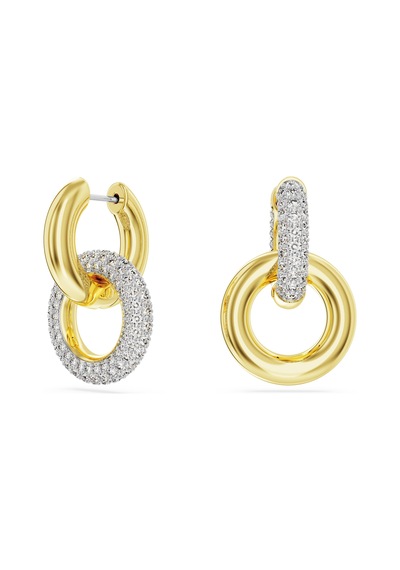 5668818 Swarovski Küpe Dextera:pe Hoop Interlinked Cre/gos