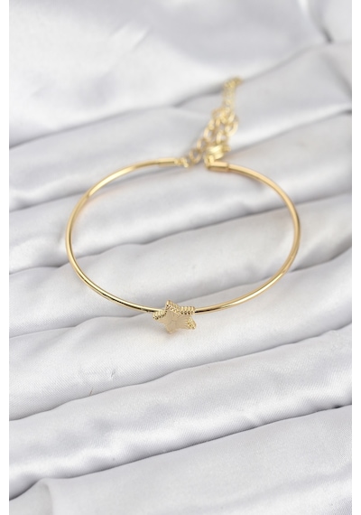 Tua Moda Yıldız Model Gold Renk Kadın Bileklik Çok Renkli