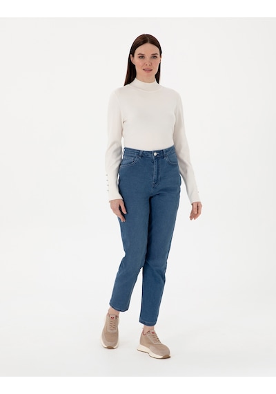 Pierre Cardin Kadın Mavi Pantolon Jean 50307851-vr036 Mavi