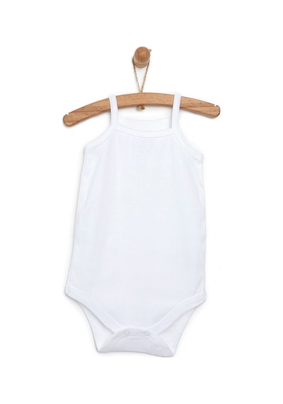 HelloBaby Beyaz Body İp Askılı