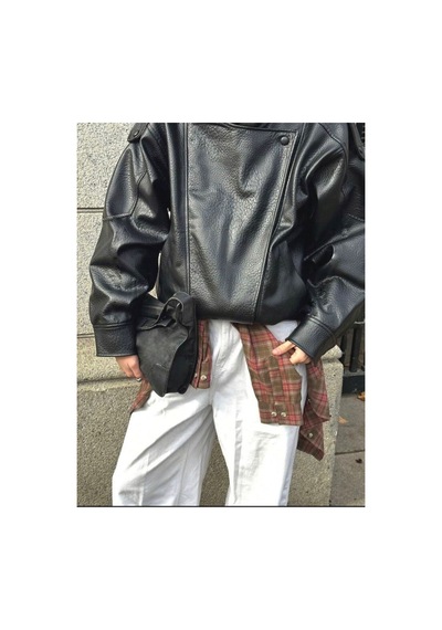 August Viral Oversize Kadın Deri Ceket Yüksek Yaka Siyah Urban Style Kadın Deri Ceket Siyah&black Siyah&Black August Viral Oversize Kadın Deri Ceket Yüksek Yaka Siyah Urban Style Kadın Deri Ceket Siyah&black Siyah&Black