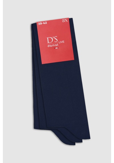 D's Damat Ds Damat Lacivert 3'lü Çorap Set 4hf16ortcst03 Lacivert