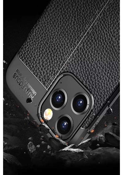 Apple iPhone Uyumlu  Uyumlu 12 Pro Max Kılıf Auto Focus Kapak - Siyah
