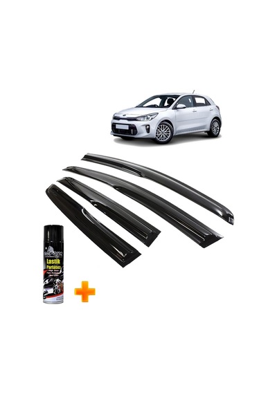 Kia Rio Mügen Cam Rüzgarlığı Hb 2016-2023 Arası 4 Lü Takım +500ml Lastik Parlatıcı
