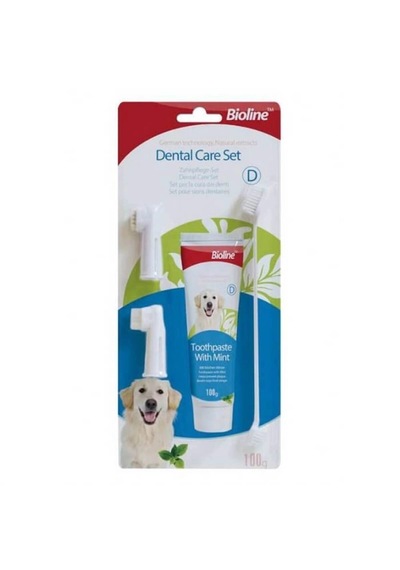 Bioline Nane Aromalı 100 Gr Köpek Ağız Bakım Seti