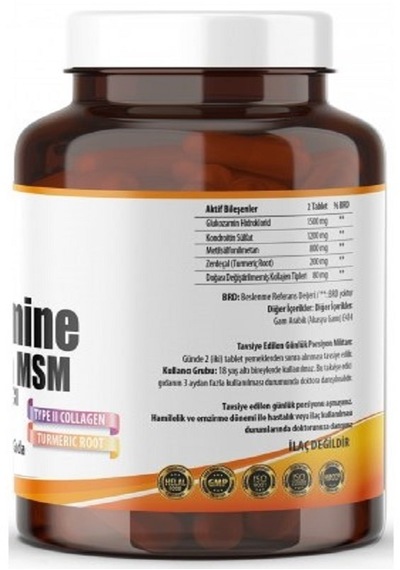 Ncs Glucosamine Chondroitin Msm Collagen 120 Tablets + Hap Kutusu