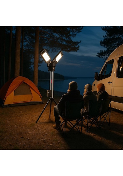 Kress Kuf09.9 20volt 2000/4500 Lümen Profesyonel Kule Tipi Teleskopik Katlanabilir Led Projektör Akü Dahil Değildir
