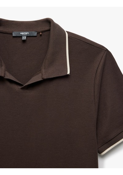Koton Kontrast Detaylı Pamuklu Kısa Kollu Slim Fit Polo Yaka Tişört Kahverengi 5sam10091mk Kahve Kahverengi Koton Kontrast Detaylı Pamuklu Kısa Kollu Slim Fit Polo Yaka Tişört Kahverengi 5sam10091mk Kahve Kahverengi