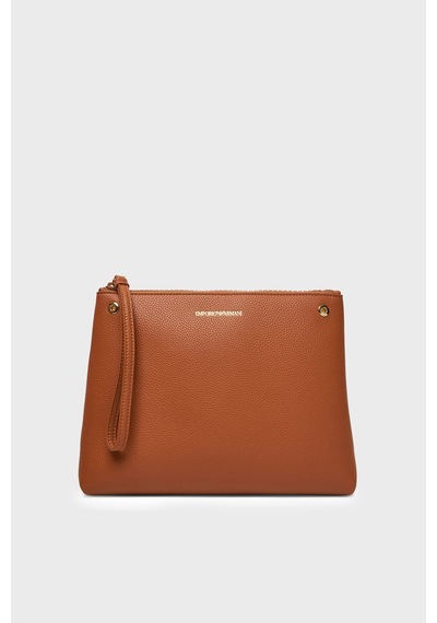 Emporio Armani Logolu Çıkarılabilir Askılı Çanta Kadın Çanta Ew000360 Af12103 M6030 Taba