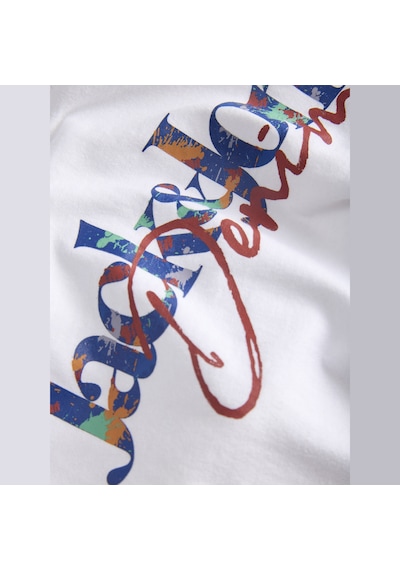 Jack & Jones Erkek Gögüs Baskili Bisiklet Yaka Tisört - Tom - 12298418 Beyaz