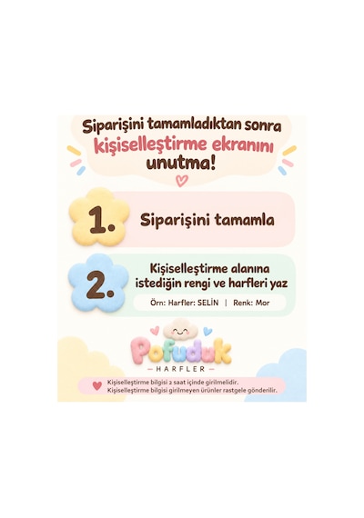 3'lü Pofuduk Harf Duvar Dekoru İsme Özel Çocuk Odası Bubble Harfler