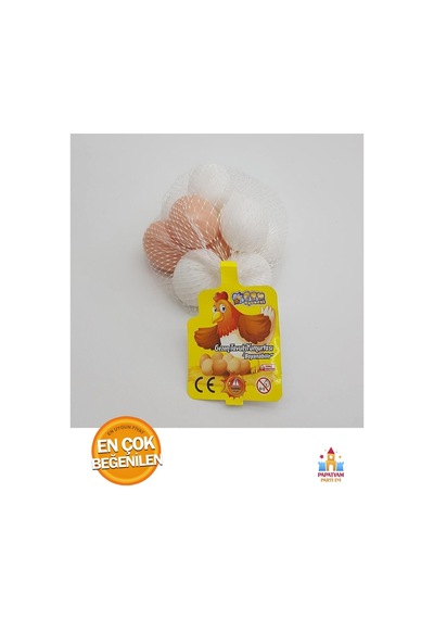 Oyuncak Plastik Yumurta Filede Boyanabilir 5 Cm 10 Adet