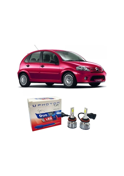 Citroen C3 Sis Far Ampulü H11 Duo Yeni Seri Beyaz 2002-2009