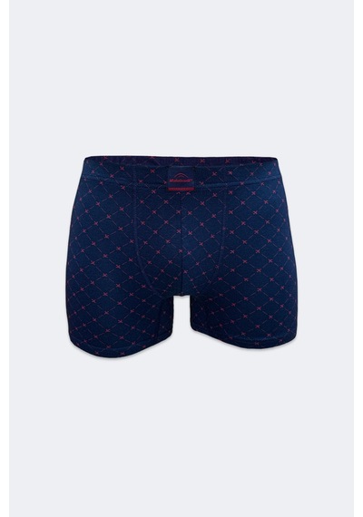 Malabadi Erkek 6'lı Lacivert Desenli Premium Collection Modal Boxer 6m251
