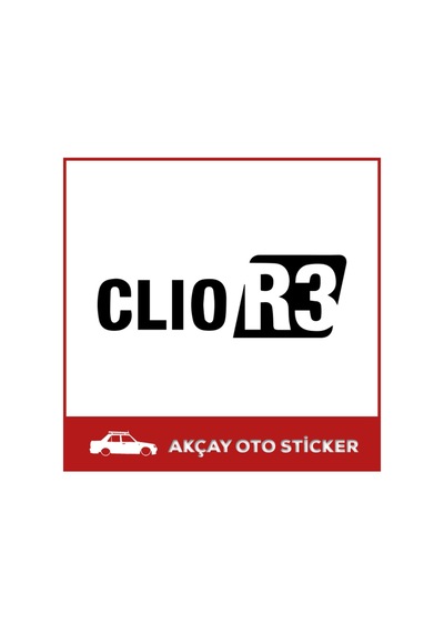 Renault Clio R3 Sticker Renault Clio Sticker Renault Oto Sticker