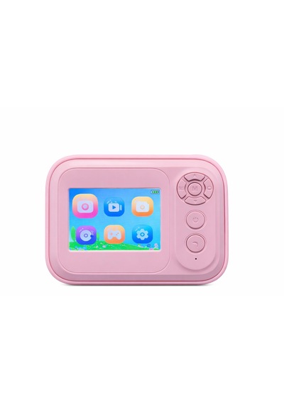 Cmr101 Dijital Çocuk Kamerası Print Kamerası 1080p Full Hd Termal Yazıcılı 2.0 Ekranlı Pembe