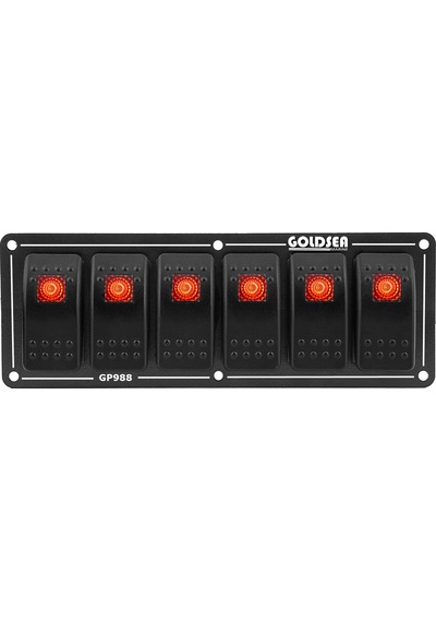 Goldsea Switch Panel Slim Model 6 Anahtar