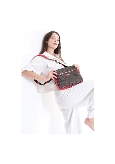 Just Polo Kadın Çapraz Ve Omuz Çantası 2068mh Kahverengi Kırmızı 38444457