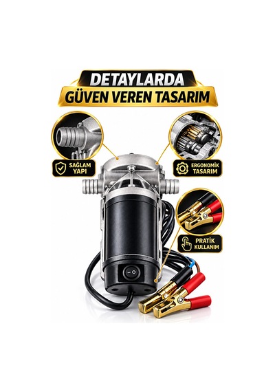 Kendinden Emişli 600w Paslanmaz Gövdeli Yakıt Aktarma Pompası