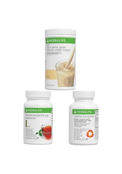 Herbalife Shake Vanilyalı, Thermo Complete, Klasik Çay 50gr Birer Adet