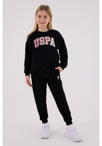 U.S. Polo Assn. U.s. Polo Assn Kız Çocuk Siyah Eşofman Takımı Us2306-c-v2 Siyah