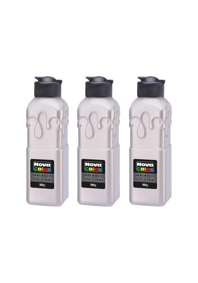 Nova Color Akrilik 180 Gr Gümüş Çok Renkli