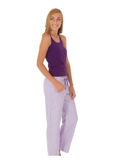 The Don Lila Çizgili Bayan Tembel Pantolon