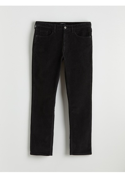 Lcwaıkıkı Classic Siyah Standart Kalıp Kadife Erkek Chino Pantolon