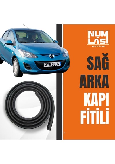 Mazda 2 2007-2012 Sağ Arka Kapı Fitili-a Kalite-numlas-nm4063