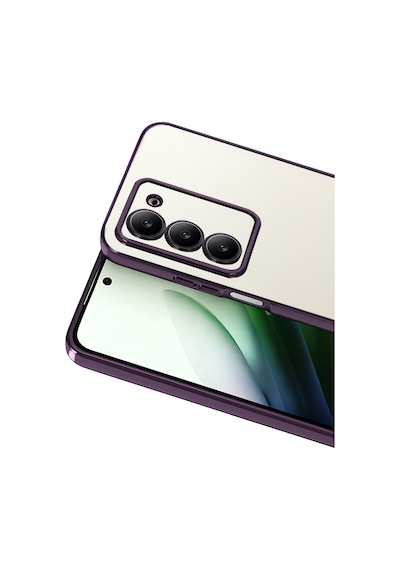 Xiaomi Redmi 15 4g Uyumlu Lensli Silikon - Mor