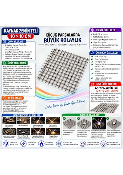 Döküm Kaynak Kaynak Zemin Teli Profesyonel Malzeme Metalik