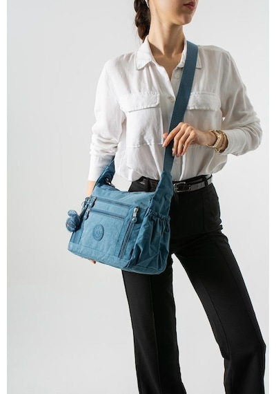 Baginn Klinkır Hafif Yağmur Geçirmez Kadın Postacı Çanta Çok Cepli 30 20 Cm Omuz Çantası 571 Collection Mavi
