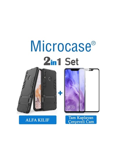 Huawei Nova 3I - P Smart Plus Alfa Armor Kilif + Tam Kaplayan Cam 348133010