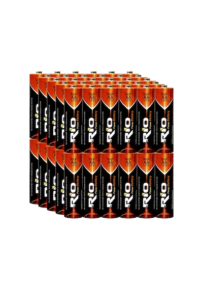 Rio 60lı Aa R6p Kalın Kalem Pil Saat Pili Çinko Karbon Pil Zn-c 1.5v