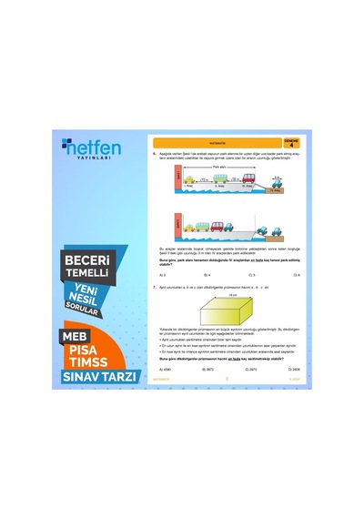 Netfen 8.Sınıf Lgs Matematik 20 Li Deneme Sınavı Fasikül Soru