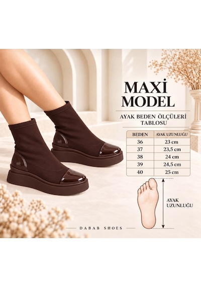 Dabab Shoes Kadın Acı Kahve Strej Dalgıç Maxi Model Rugan Detaylı Kalın Poli Taban Bot Kahverengi Dabab Shoes Kadın Acı Kahve Strej Dalgıç Maxi Model Rugan Detaylı Kalın Poli Taban Bot Kahverengi