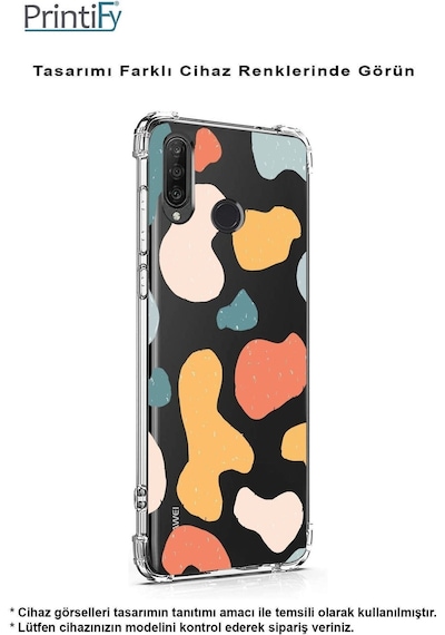 Samsung Galaxy M35 İle Uyumlu Grunge Baskılı Şeffaf Köşe Korumalı Antişok Kılıf