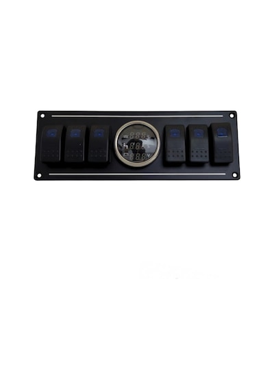 Shuıvan Switch Panel 6'lı Dijital Seviye + Voltmetre Kontrol Paneli-1742