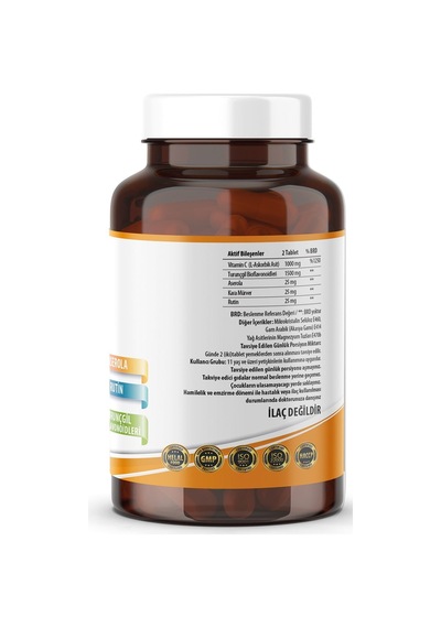 Ncs Ester C Vitamini 1000 Mg 120 Tablet Kara Mürver Turunçgil Bio