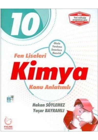 10.Sınıf Kimya Konu Anlatım Fen Liseleri için - Palme Yayıne