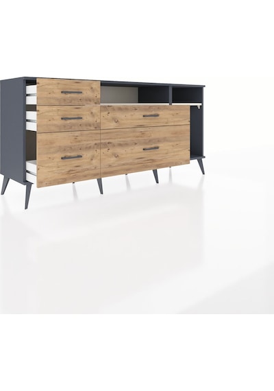 Hyperion Konsol 2 Raflı 5 Çekmeceli 176x44x83 Antrasit-aytaşı/çam Aytaşı/çam Hyperion Konsol 2 Raflı 5 Çekmeceli 176x44x83 Antrasit-aytaşı/çam Aytaşı/çam