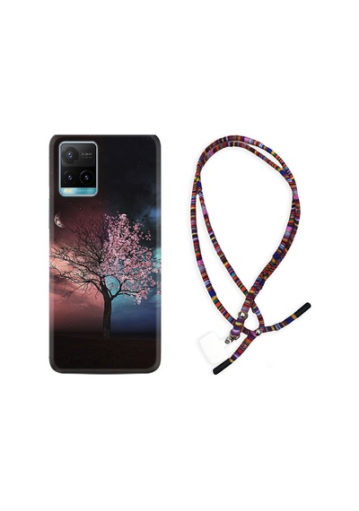Vivo Y21 Kılıf Rasta Boyun Askılı Heaven Tree 1859