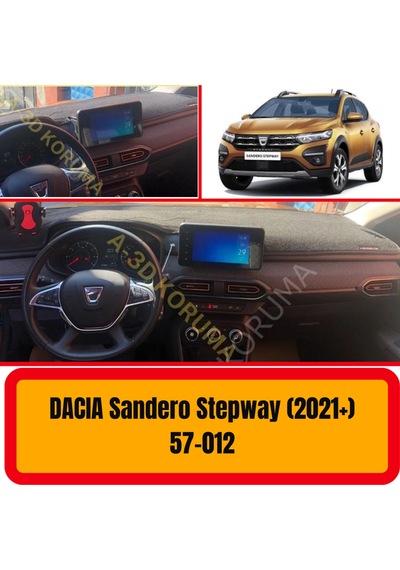 DACIA SANDERO STEPWAY 2021+ ÖN GÖĞÜS / PANEL /  TORPİDO KORUMASI - KILIFI - HALISI