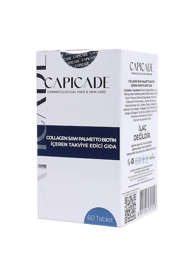Capicade Collagen Saw Palmetto Biotin İçeren Takviye Edici Gıda 60 Tablet