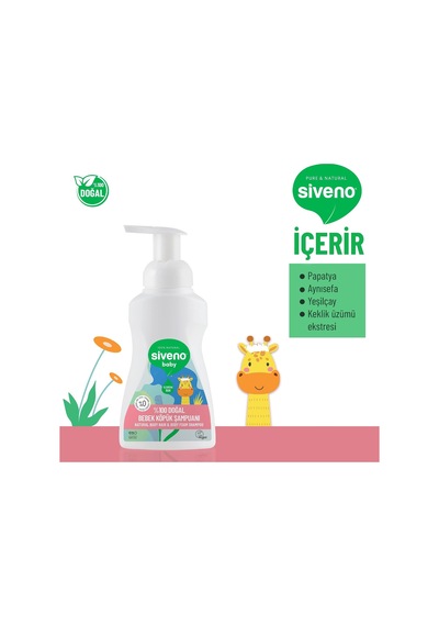 Doğal Bebek Köpük Şampuanı 250 Ml
