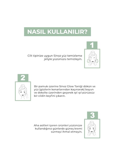 Sinoz %5 Glikolik Asitli Gözenek Sıkılaştırıcı Peeling Etkili Glow Tonik 200 ML