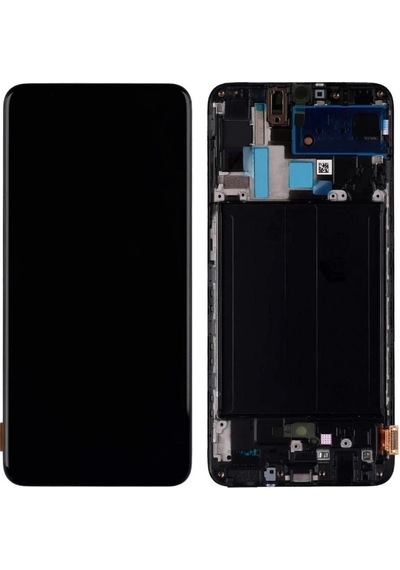 Samsung Galaxy A70 A705f İle Uyumlu Lcd Ekran Dokunmatik Dar Ekran Çıtalı