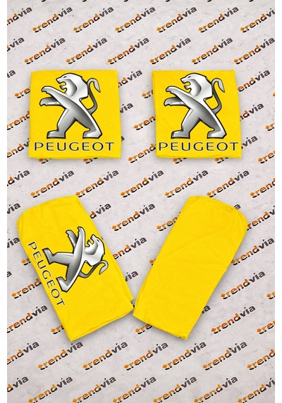 Peugeot Eski Logolu Oto Koltuk Kılıfı Ön Arka Set Penye Universal Koltuk Koruyucu Servis Kılıfı