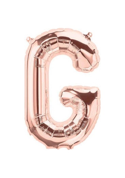 G Harfi Rose Gold Folyo Balon 34 İnç 80 Cm